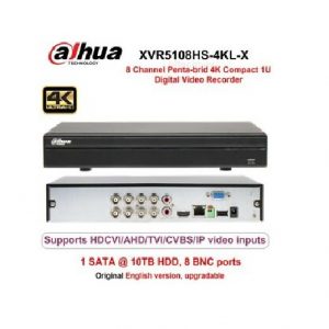 Dahua-XVR5108HS-4KL-X-8-Chanel-4K-Compact-1U-Digital-Video-Recorder –DVR-XVR (1)